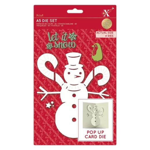 Xcut Pop Up Card Dies - Snowman